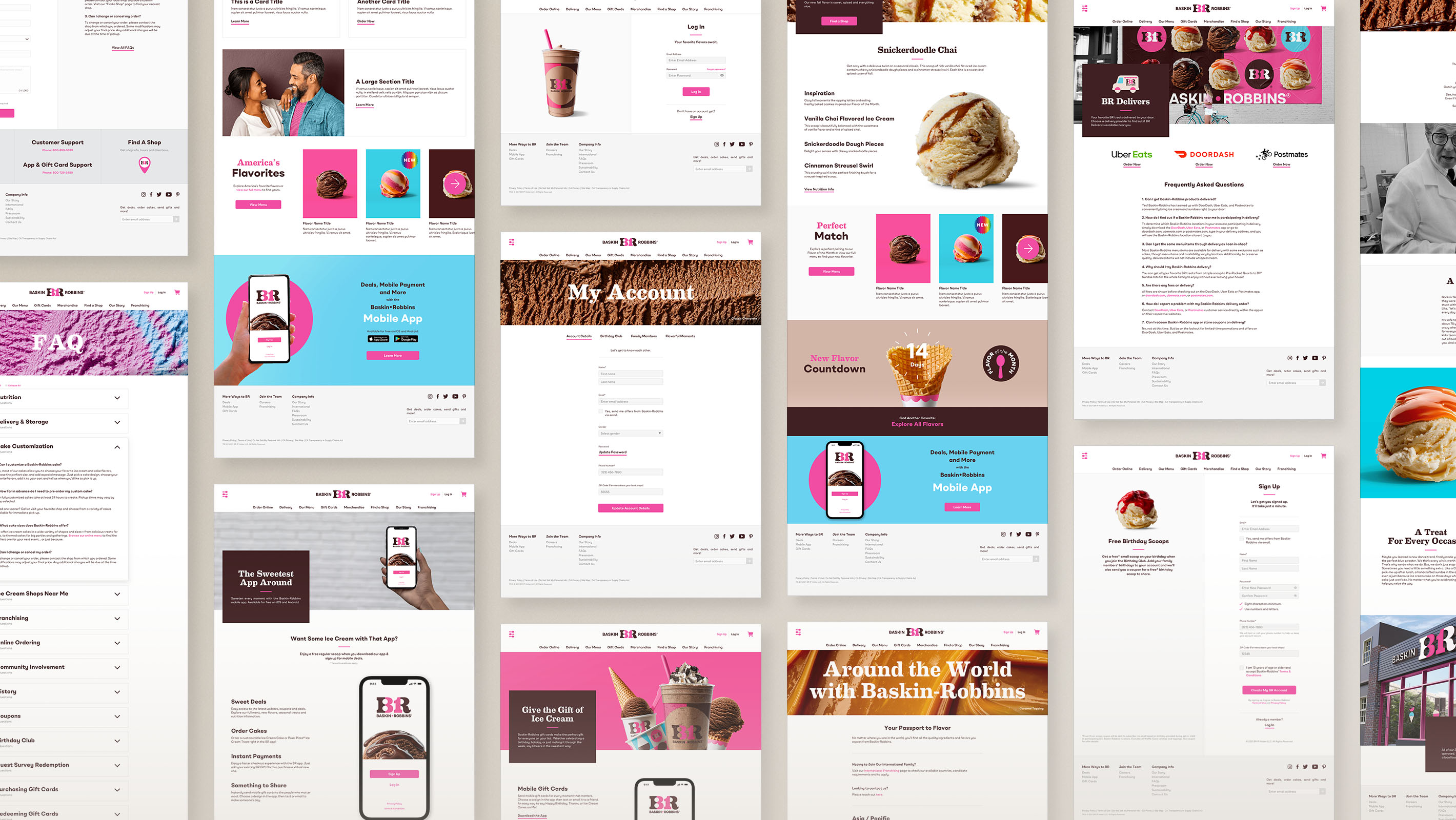 Baskin•Robbins - Website Pages