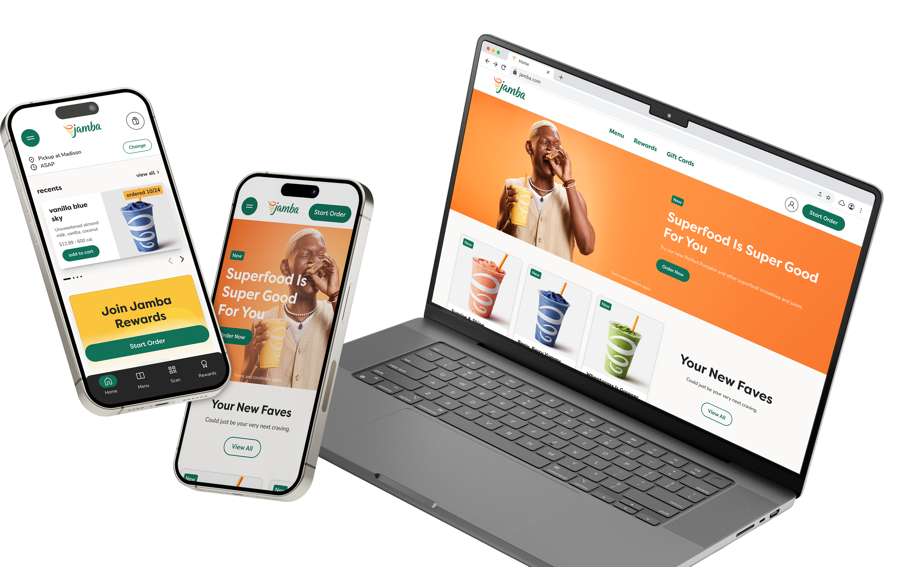 Jamba Device Mockup Home Page