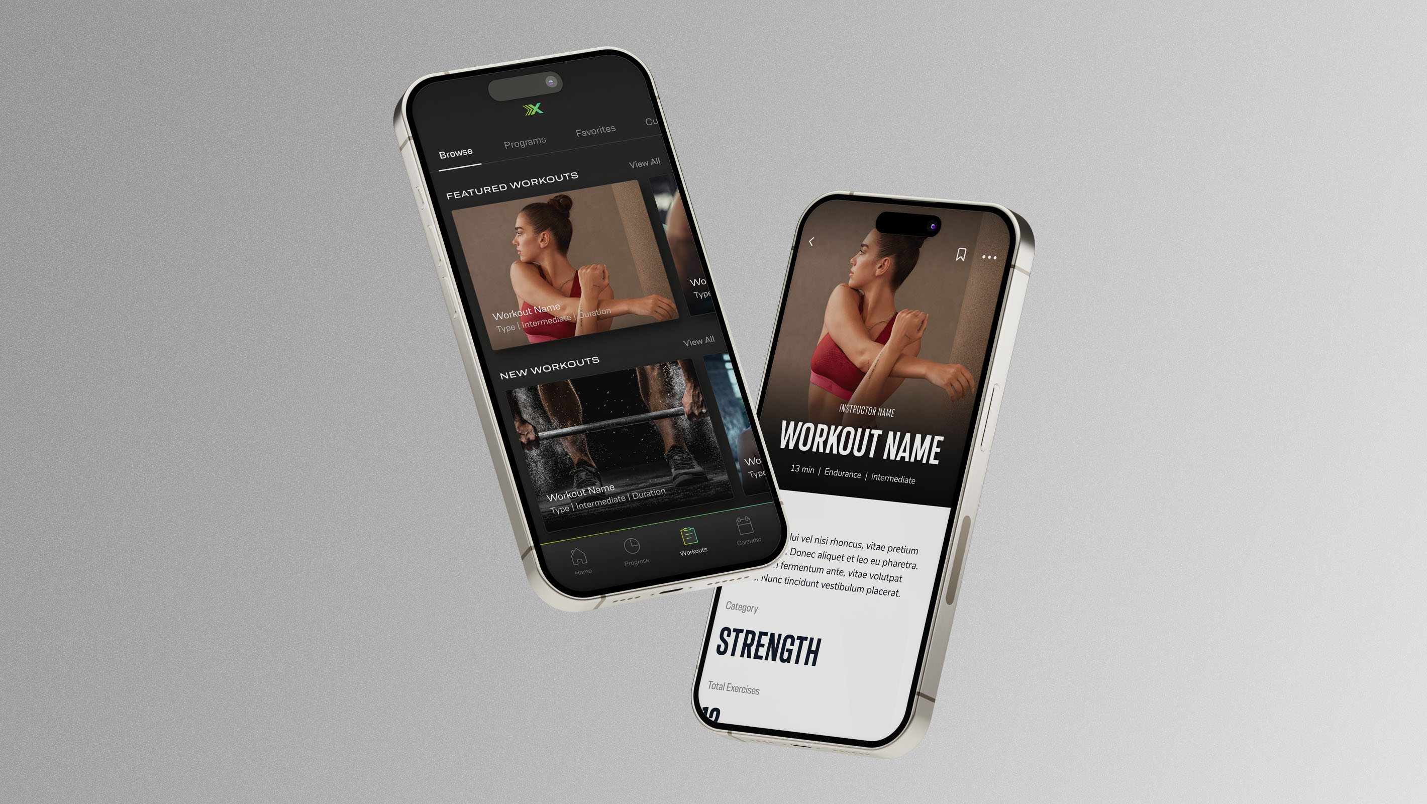 OxeFit - Workout Detail Screen